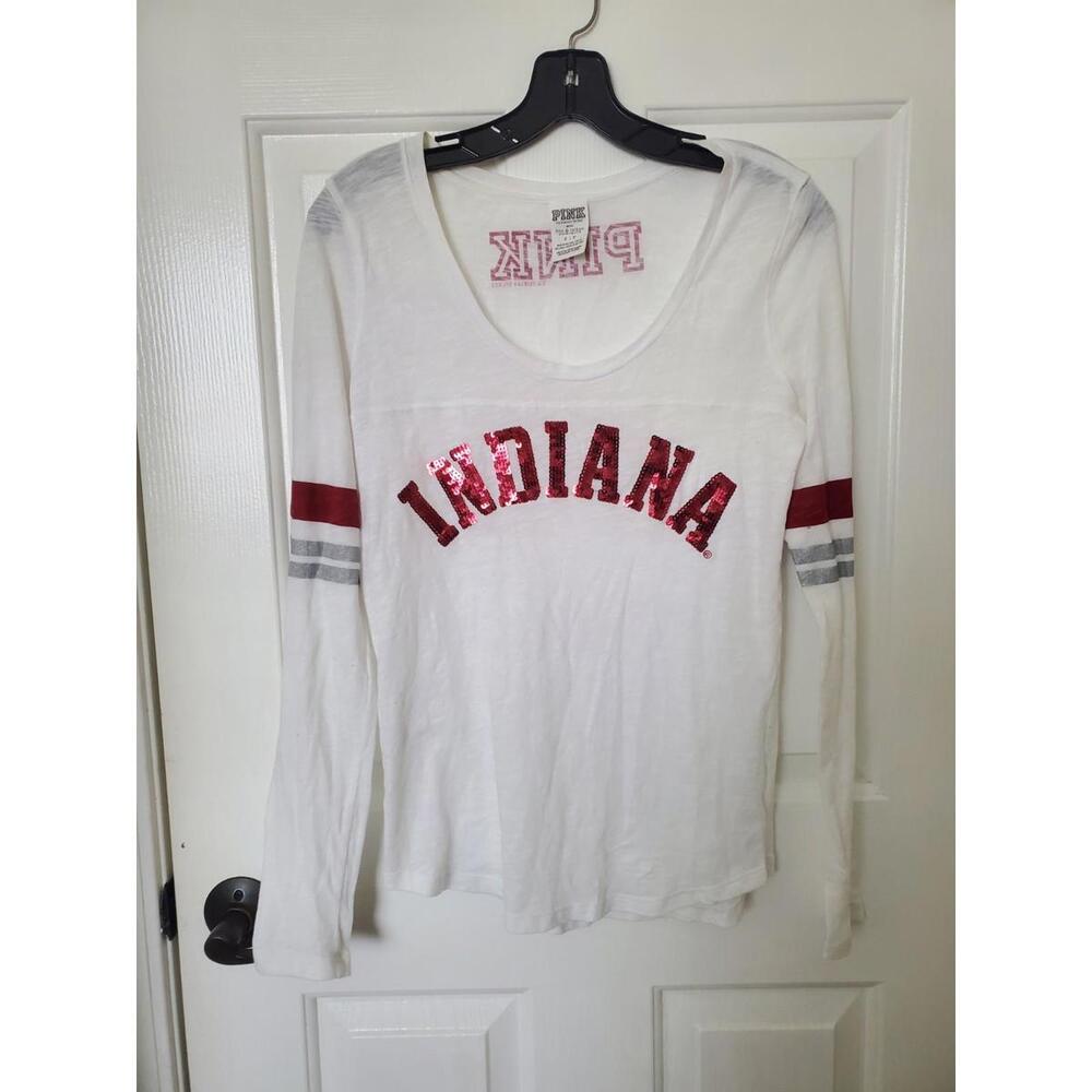 Victoria’s Secret PINK 5th & Ocean Indiana Bling Sequin Long Sleeve Shirt Sm